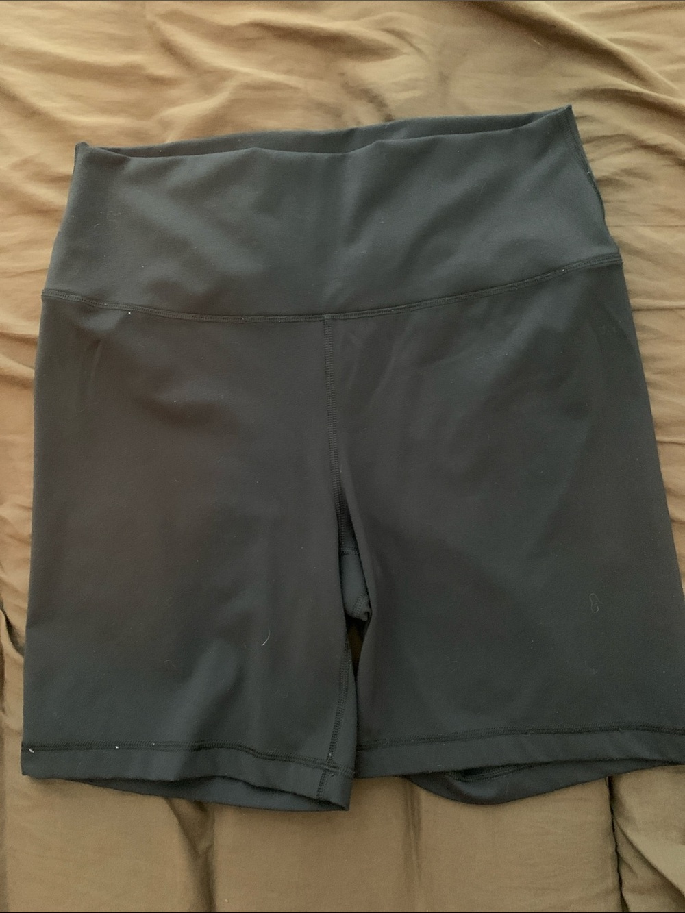 High-Waist Black Women's Athletic Shorts